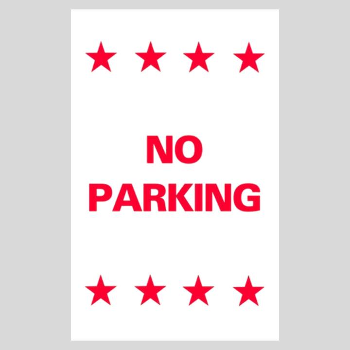 NO PARKING Corrugated A-Frame Sign (SG-209F)