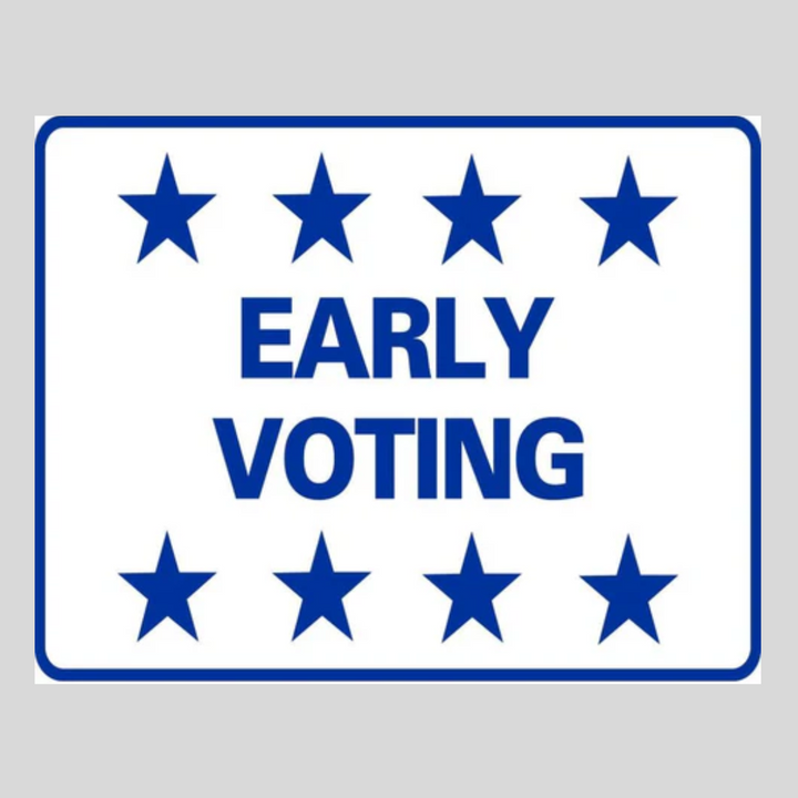 EARLY VOTING Small A-Frame Sign (SG-210D)