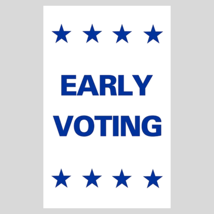 EARLY VOTING DOUBLE-SIDED Metal A-Frame Sign (SG-210A2)