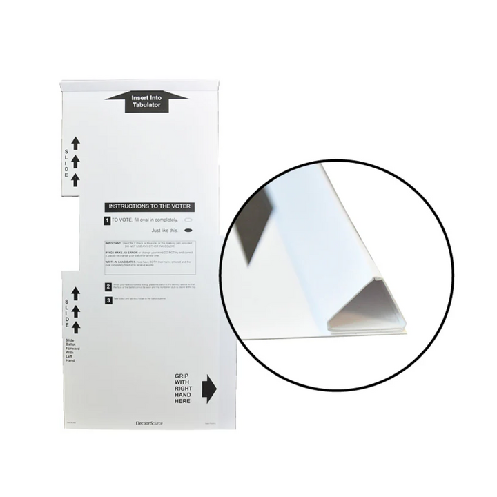 Oval Ballot Secrecy Sleeve with 2 Pockets (MI-459B)