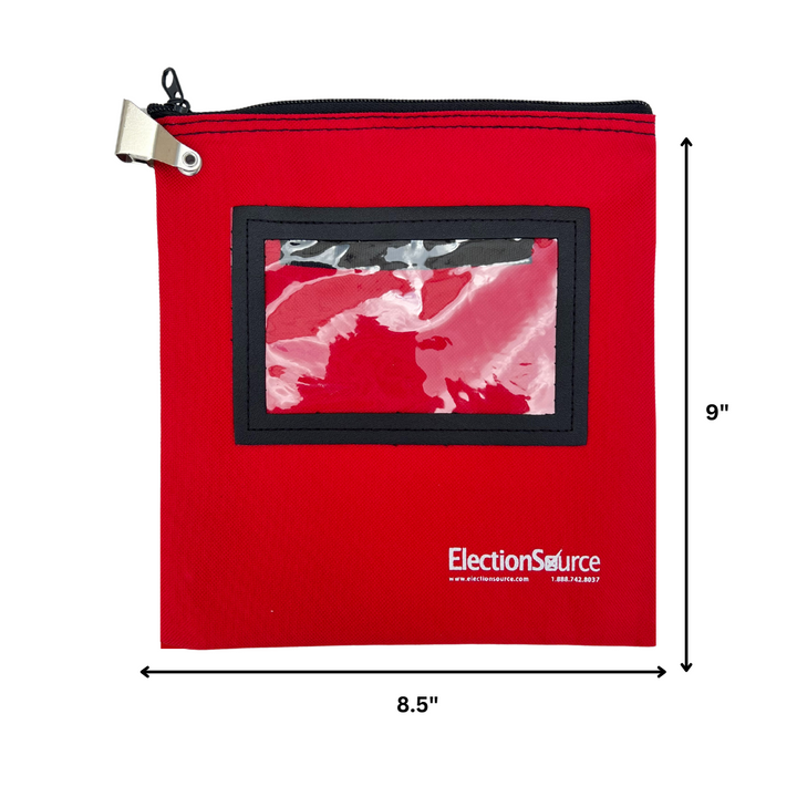 Bolsa de transferencia Memory Pack con ventana transparente en rojo - BA29R