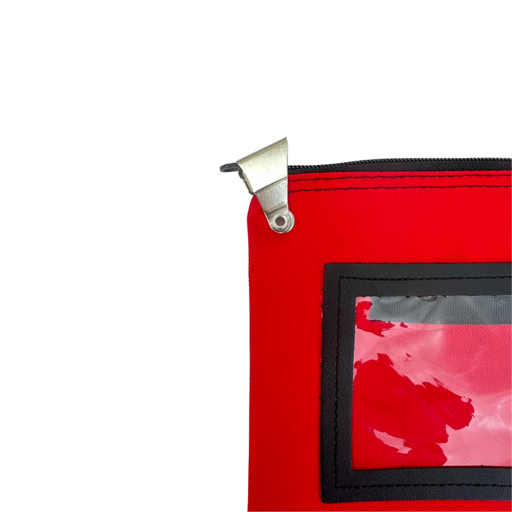 Bolsa de transferencia Memory Pack con ventana transparente en rojo - BA29R