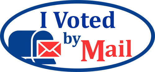 I Voted By Mail Stickers  Item No. PS-117