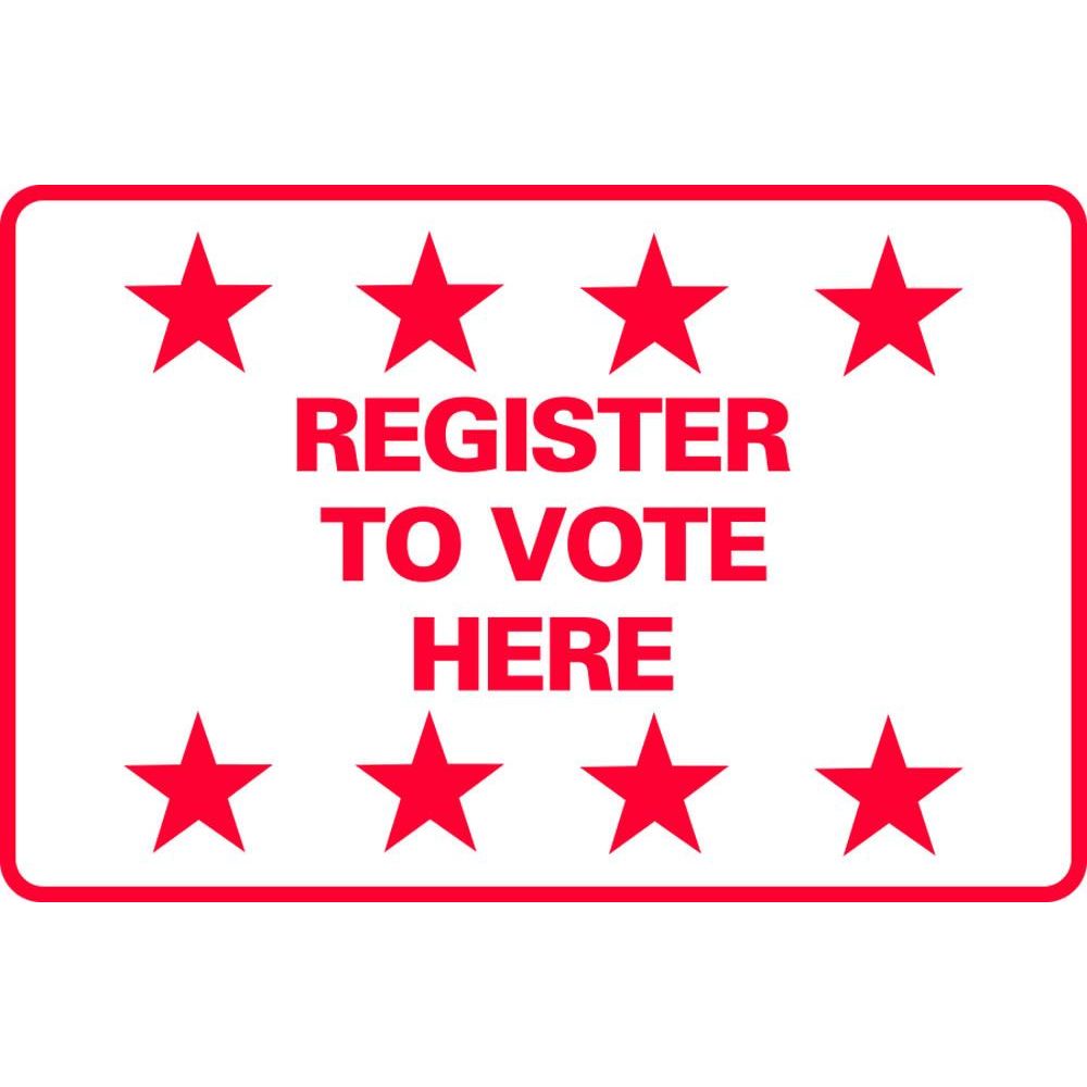 Register to Vote Here SG-211D2