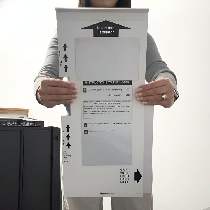 Oval Ballot Secrecy Sleeve with 2 Pockets (MI-459B)