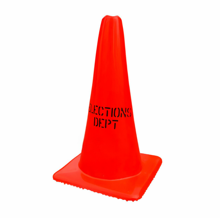 28" Elections Dept. Traffic Cone 2 PACK (CC-106-2)