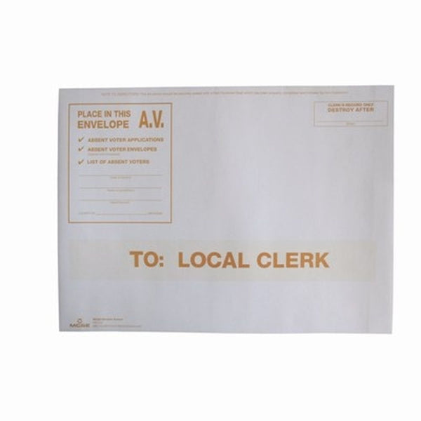 To Local Clerk, White Envelope