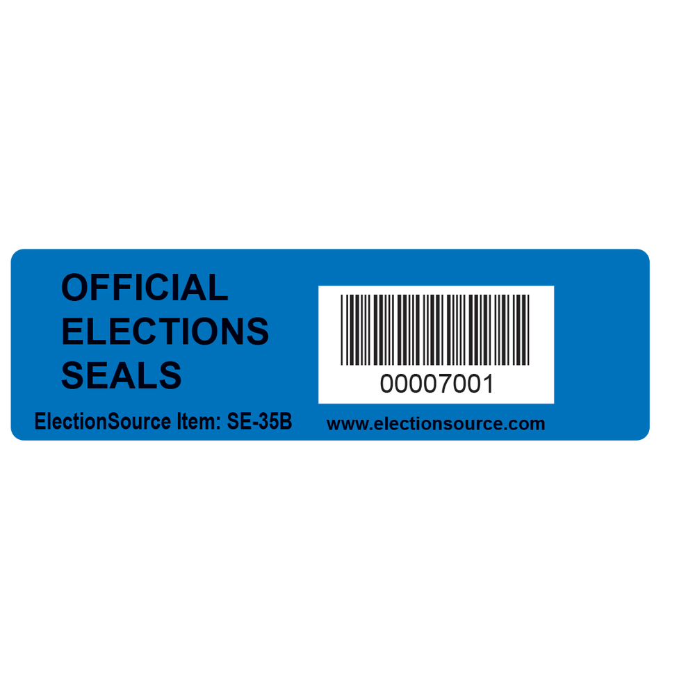 Tamper Evident Security Label Seals Blue (SE-35B)