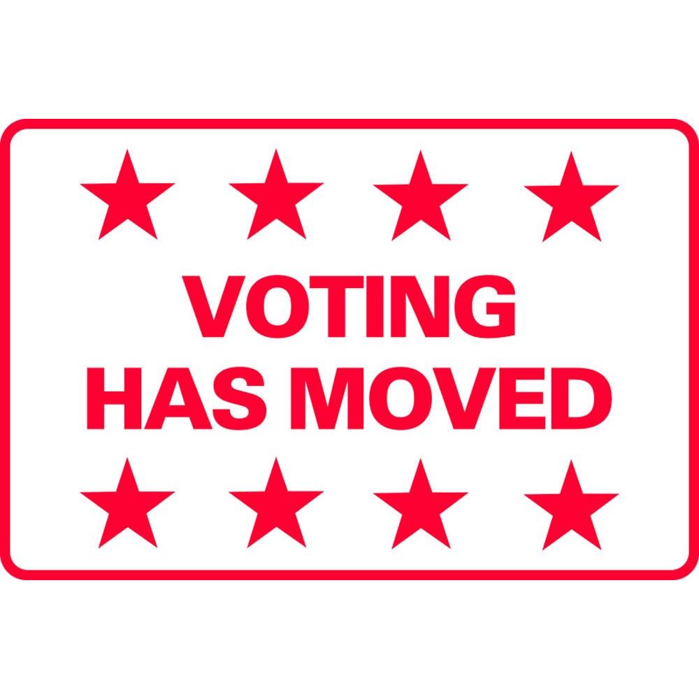Voting Has Moved SG-206D