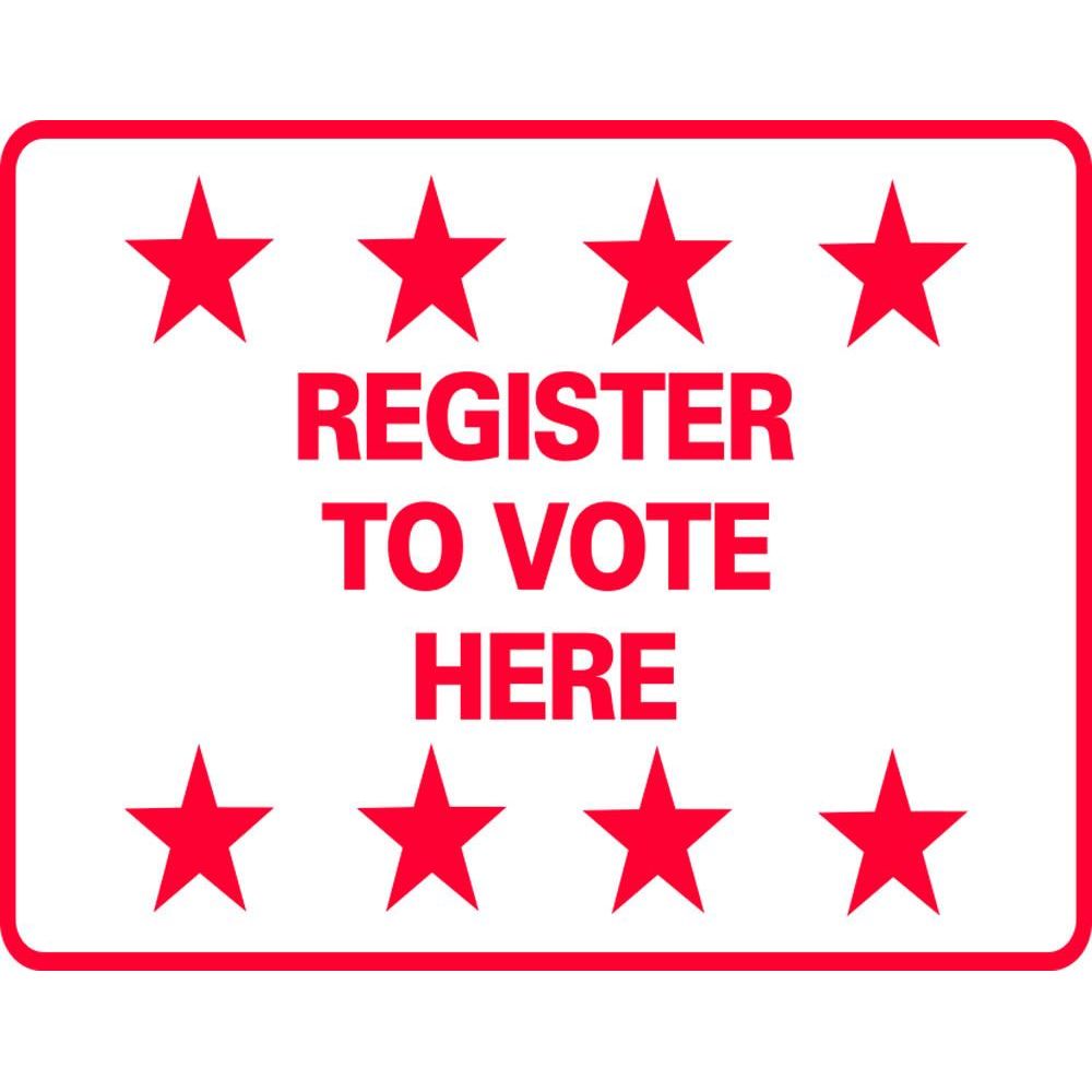 Register to Vote Here SG-211G