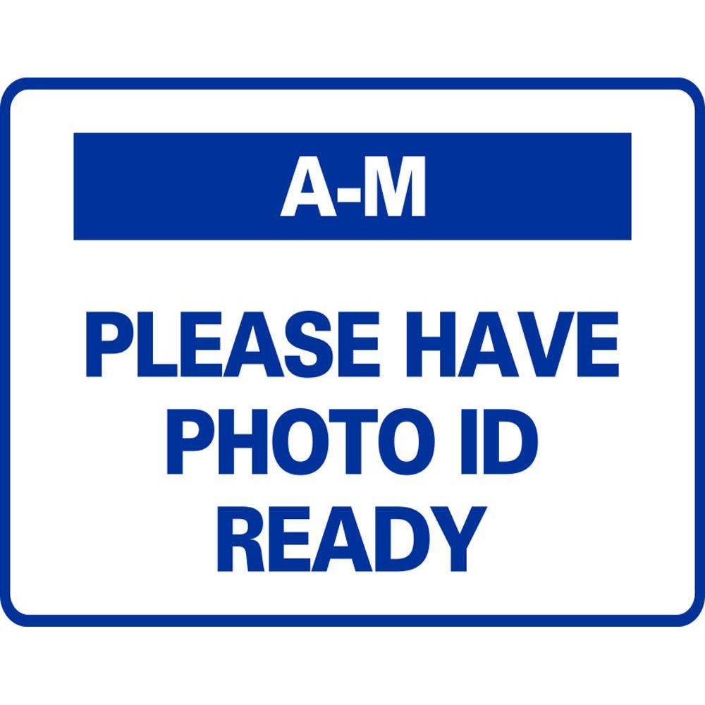 A-M PLEASE HAVE PHOTO ID READY SG-316G
