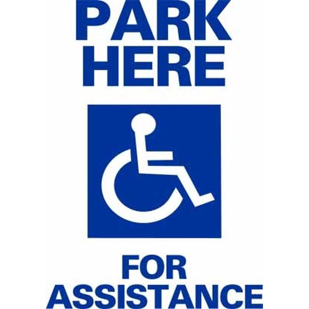 Park Here For Assistance SG-106A