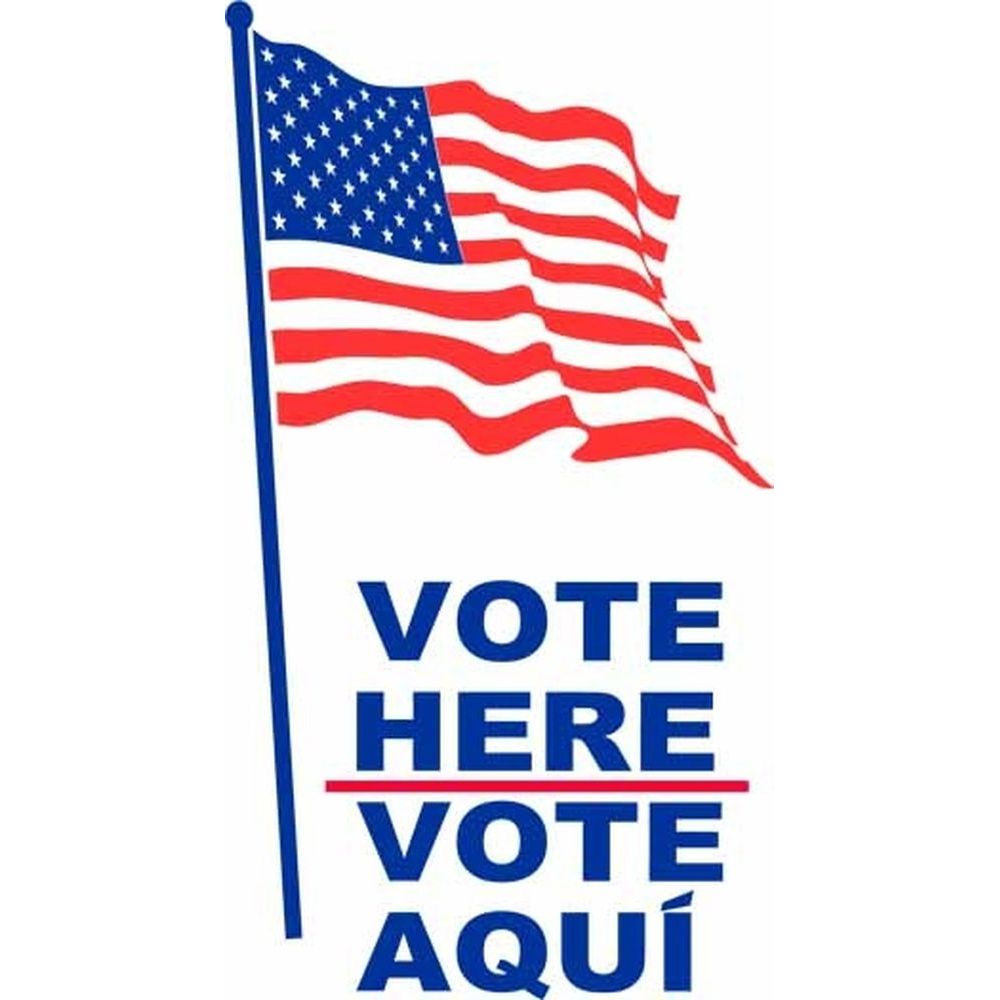Vote Here-Vote Aqui American Flag SG-203E