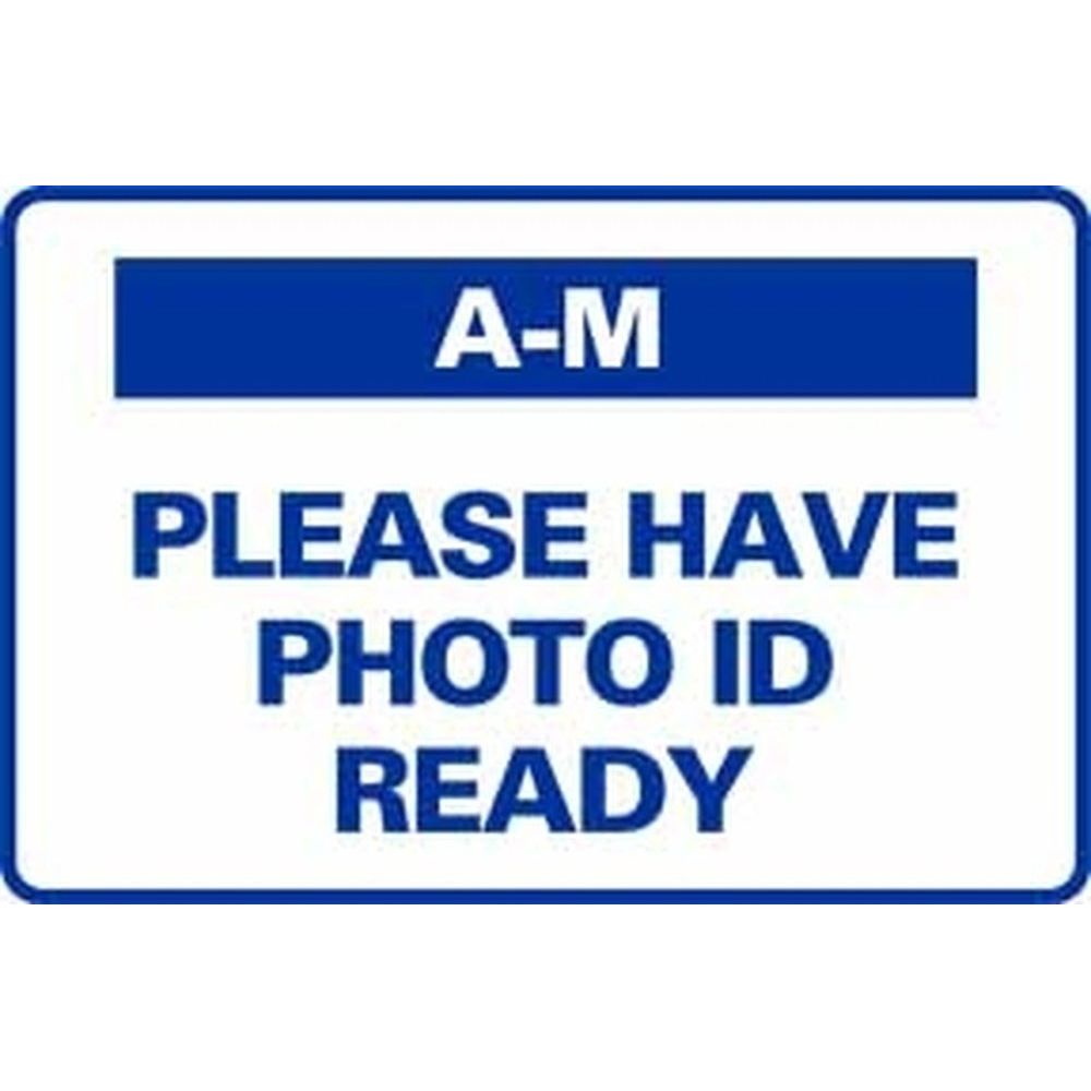 A-M PLEASE HAVE PHOTO ID READY SG-316D