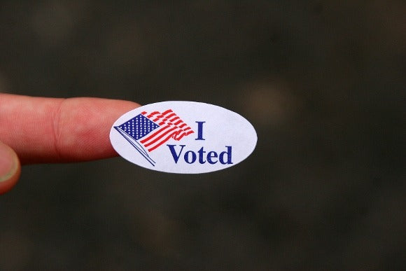 The 'I Voted' sticker: a badge of privilege