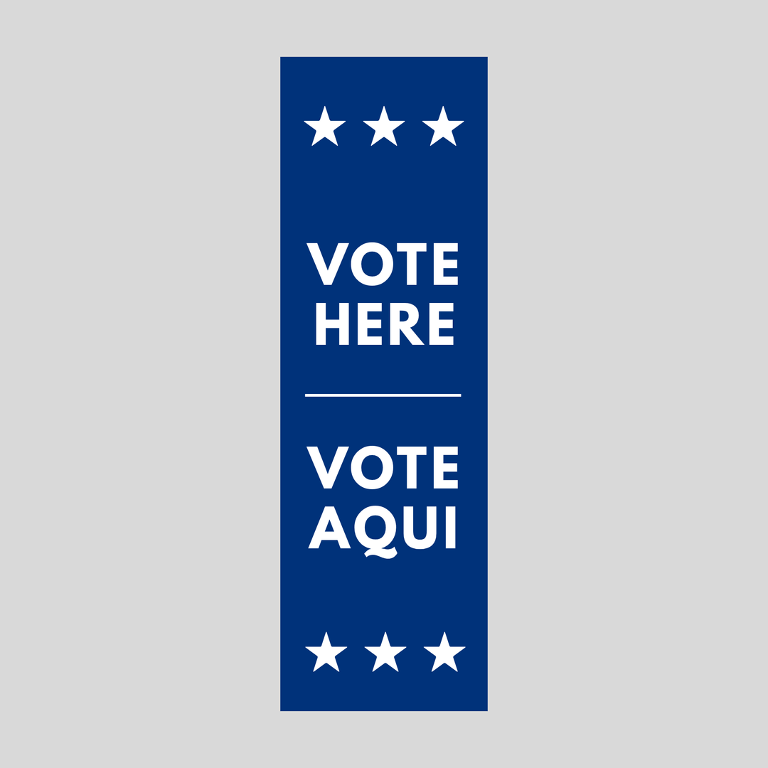 VOTE HERE VOTE AQUI Plasticade Stacking Sign (SG-205N)