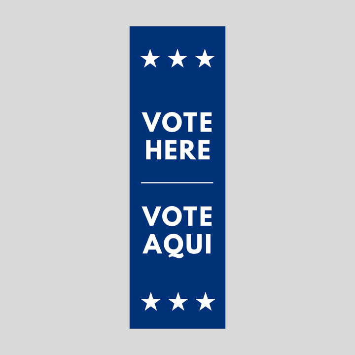 VOTE HERE VOTE AQUI Plasticade Stacking Sign (SG-205N)