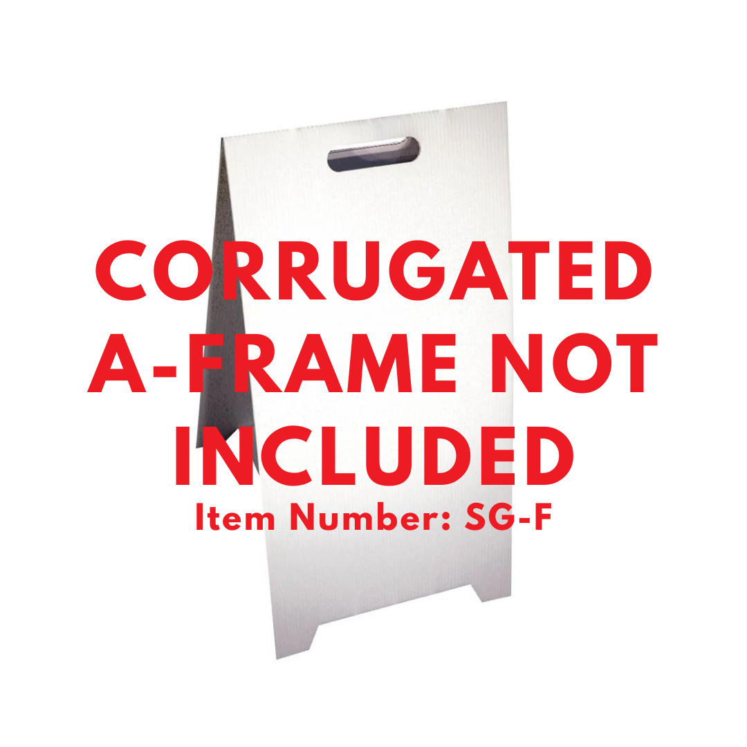 ACCESS ROUTE Corrugated A-Frame Sign - Multi (SG-110G)