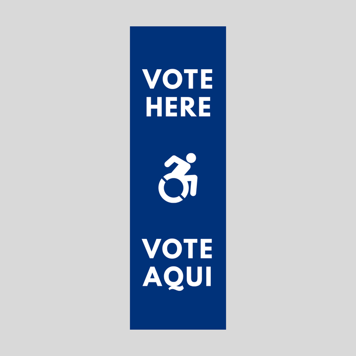 VOTE HERE VOTE AQUI Plasticade Stacking Sign (SG-109N)