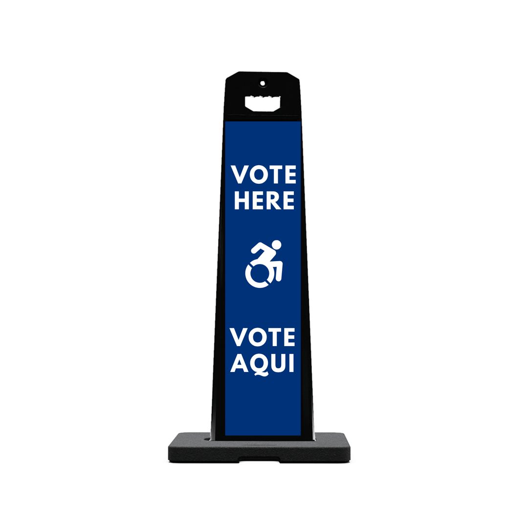 VOTE HERE VOTE AQUI Plasticade Stacking Sign (SG-109N)