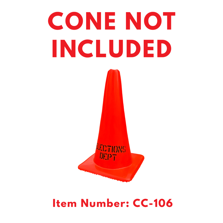 M-R PLEASE HAVE PHOTO ID READY DOUBLE-SIDED Cone Topper Sign (SG-320I2)
