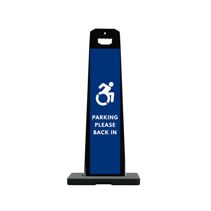 PARKING PLEASE BACK IN Plasticade Stacking Sign (SG-107N)