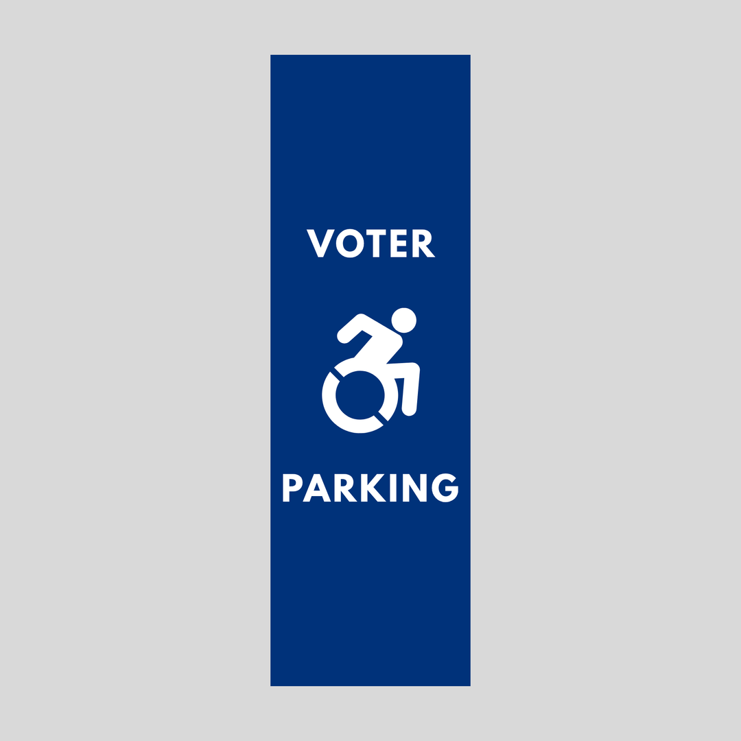VOTER PARKING Plasticade Stacking Sign (SG-104N)