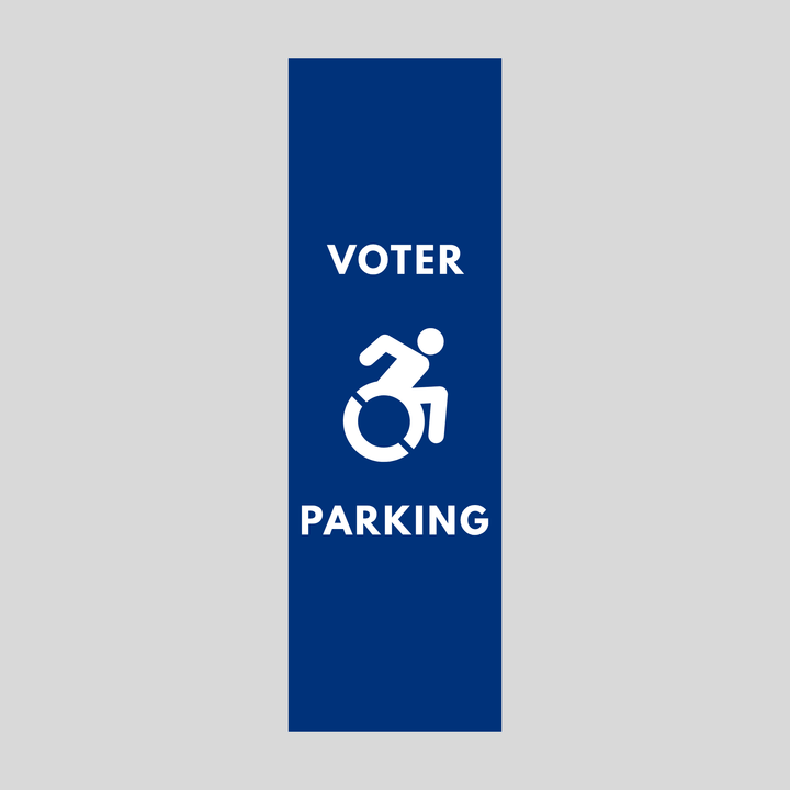 VOTER PARKING Plasticade Stacking Sign (SG-104N)