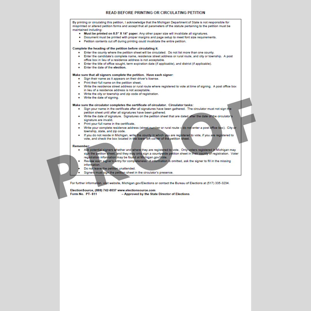 Candidato de petición calificado sin afiliación a un partido (en todo el condado)