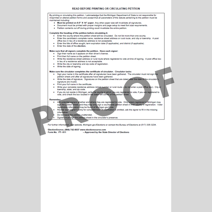 Candidato de petición calificado sin afiliación a un partido (en todo el condado)