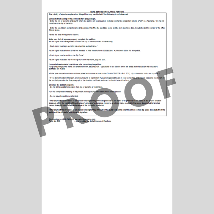 Candidato de petición calificado sin afiliación a un partido (ciudad-municipio)