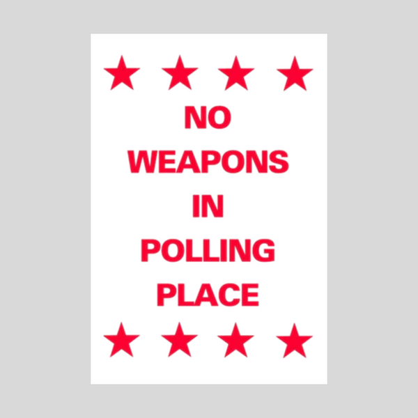 NO HAY ARMAS EN EL LUGAR DE VOTACIÓN SG-305E