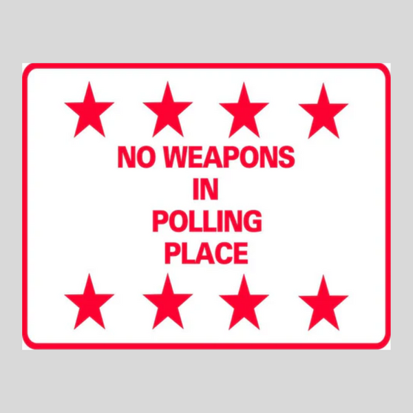 NO HAY ARMAS EN EL LUGAR DE VOTACIÓN SG-305D