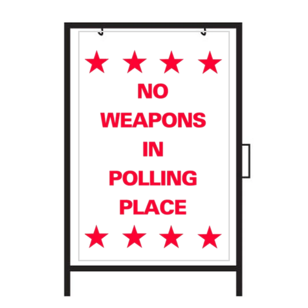 NO HAY ARMAS EN EL LUGAR DE VOTACIÓN SG-305A