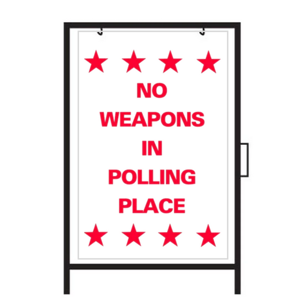 NO HAY ARMAS EN EL LUGAR DE VOTACIÓN SG-305A