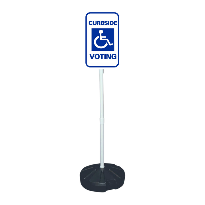 CURBSIDE VOTING Weightable Base Sign (SG-103H)