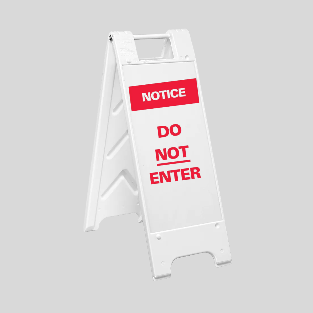 NOTICE DO NOT ENTER Slim Sign SG-303E