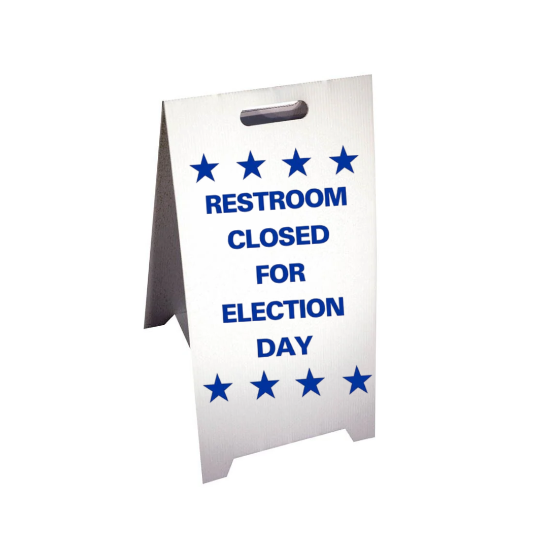 BAÑO CERRADO POR EL DÍA DE LAS ELECCIONES SG-304F