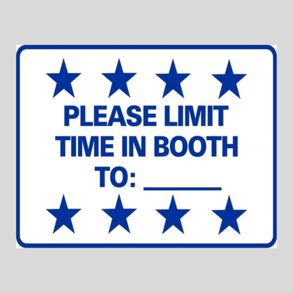 POR FAVOR LIMITE EL TIEMPO EN EL STAND A: ___ SG-306D