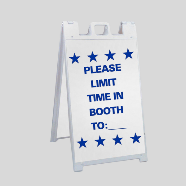 POR FAVOR LIMITE EL TIEMPO EN EL STAND A: ___ SG-306B