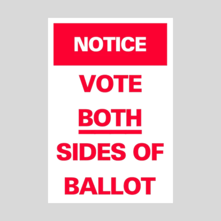 AVISO VOTAR EN AMBOS LADOS DE LA BOLETA SG-307A