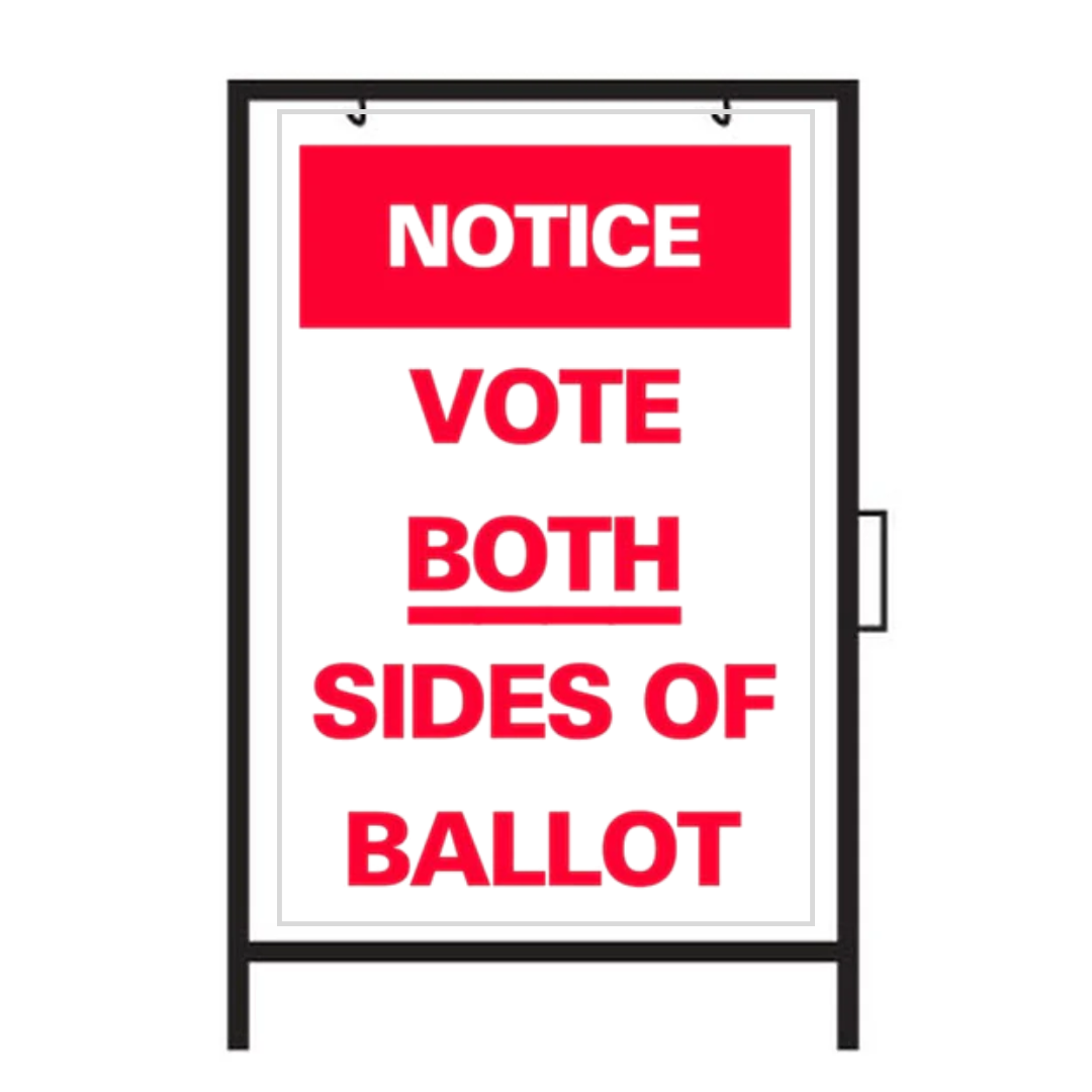AVISO VOTAR EN AMBOS LADOS DE LA BOLETA SG-307A