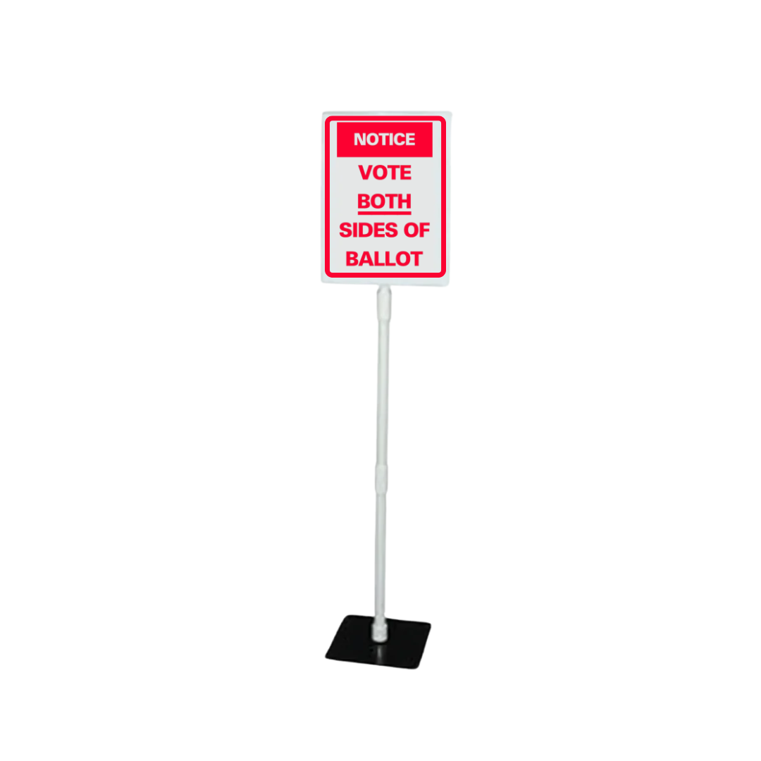 NOTICE VOTE BOTH SIDES OF BALLOT Tabletop Sign SG-307J