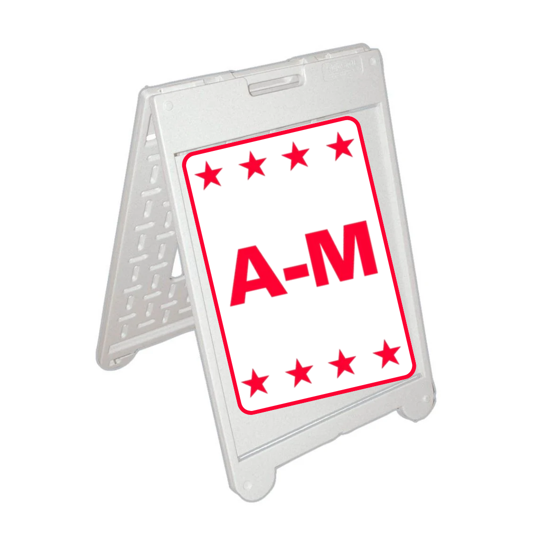A-M Medium A-Frame Sign SG-309C