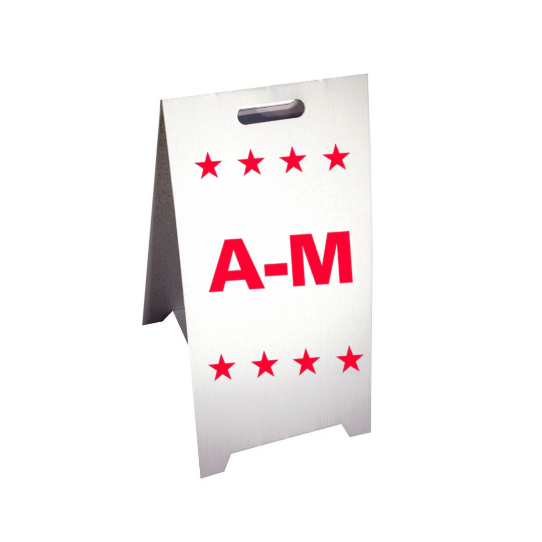 A-M Corrugated A-Frame Sign (SG-309F)