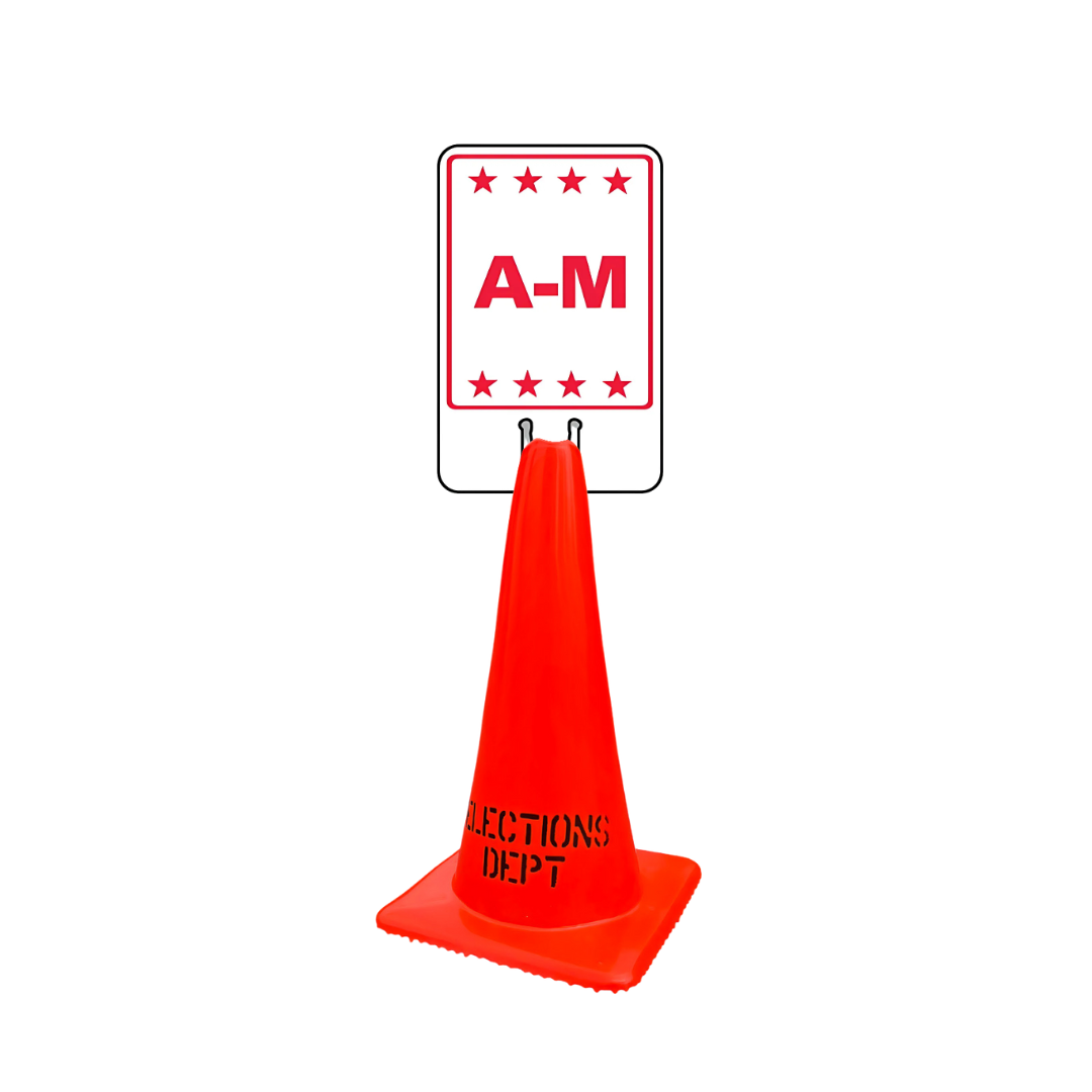 A-M DOUBLE-SIDED Cone Topper Sign SG-309I2