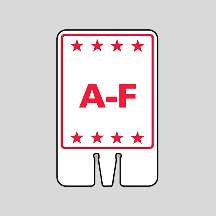 A-F DOUBLE-SIDED Cone Topper Sign (SG-311I2)