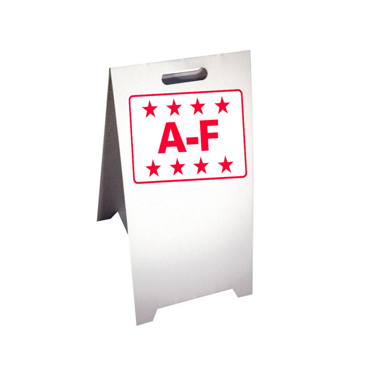 A-F Corrugated A-Frame Sign - Multi (SG-311G)