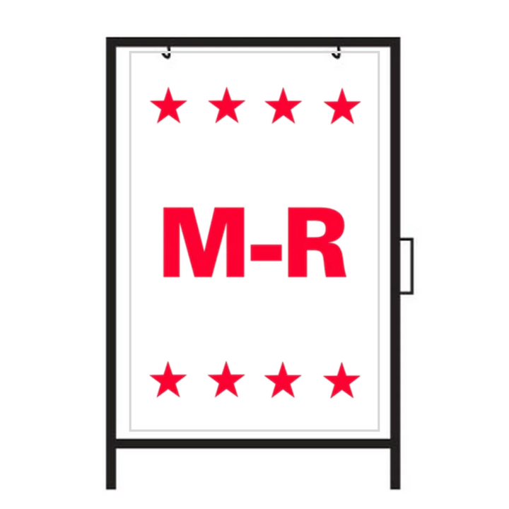 M-R Metal A-Frame Sign (SG-313A)