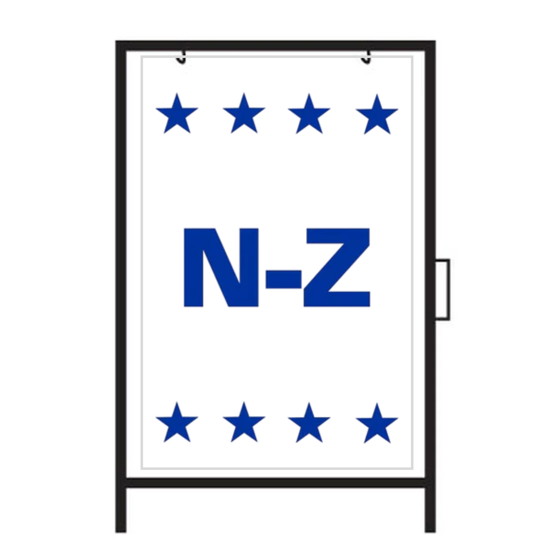 N-Z Metal A-Frame Sign (SG-310A)